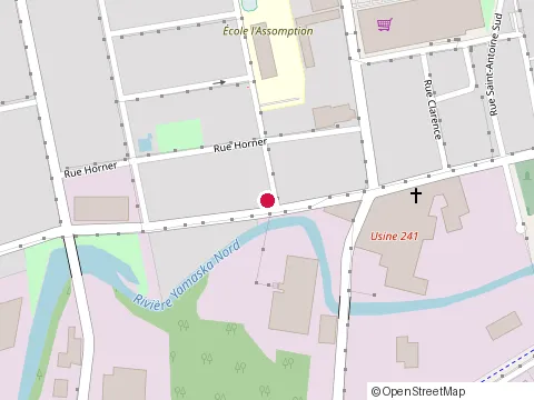 Location of École de l'Assomption at 161 Rue Albert, Granby