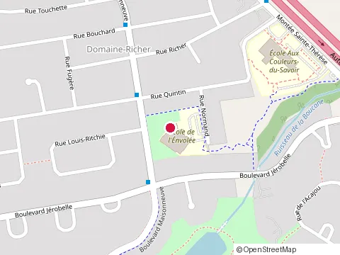 Location of École de l'Envolée at 1475 Normand, Saint-Jérôme