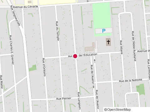 Location of École de l'Harmonie (Monseigneur at 769 Avenue de l'Éducation, Québec