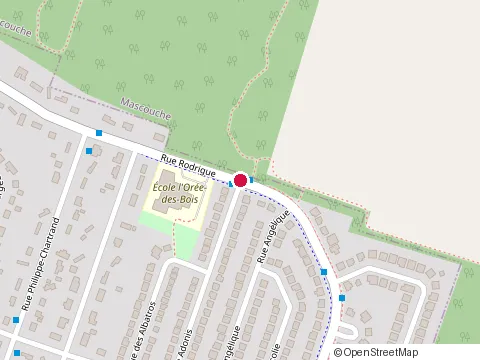 Location of École de l'Orée-des-Bois at 4960 Rue Rodrigue, Terrebonne