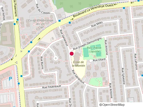 Location of École de la Montée at 500 Rue Joseph-Demontigny, Gatineau