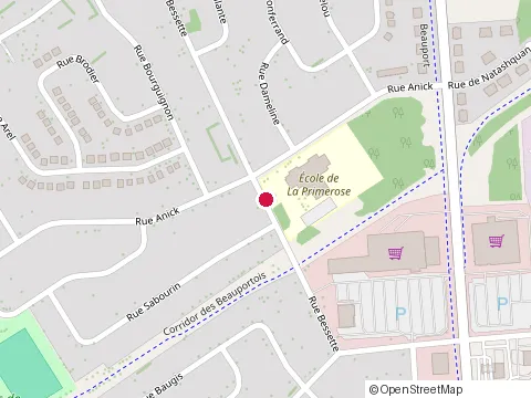 Location of École de la Primerose at 155 Rue Bessette, Québec