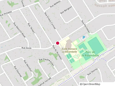 Location of École de la Ribambelle at 500 Rue Anick, Québec