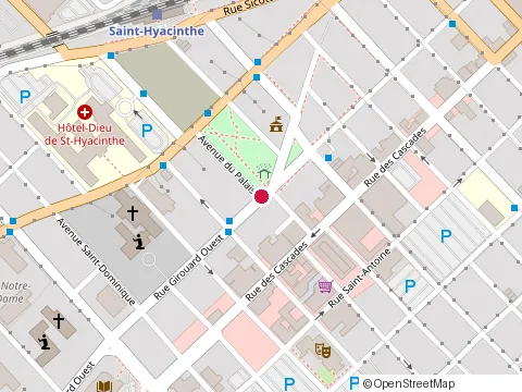 Location of École de Musique et Production Avant Scène at 975 avenue du Palais, Saint-Hyacinthe
