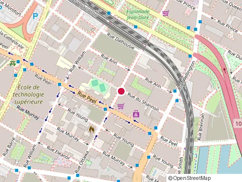 Location of Ecole de Technologie Supérieure at 190 Rue Shannon, Montréal