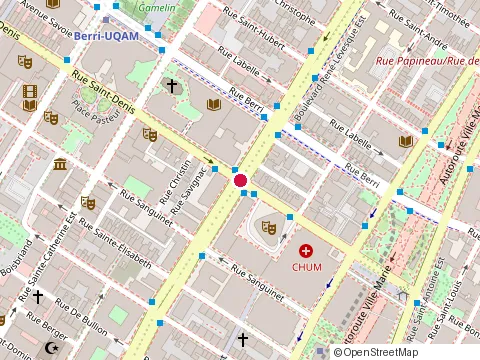 Location of École de Travail Social - Uqam at 455 boulevard René-Lévesque E, Montréal