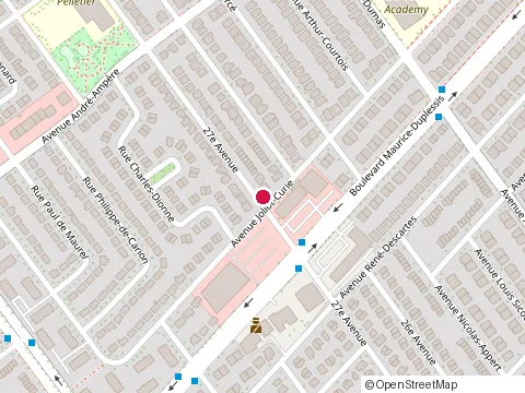 Location of École Denise-Pelletier at 12160 27E Avenue, Montréal