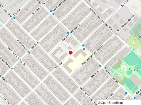 Location of École des Jeunes-du-Monde Pavillon Bardy at 1990 25E Rue, Québec