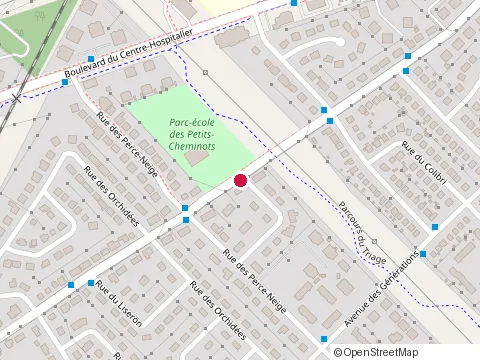 Location of École des Petits-Cheminots at 6200 avenue des Belles-Amours, Levis