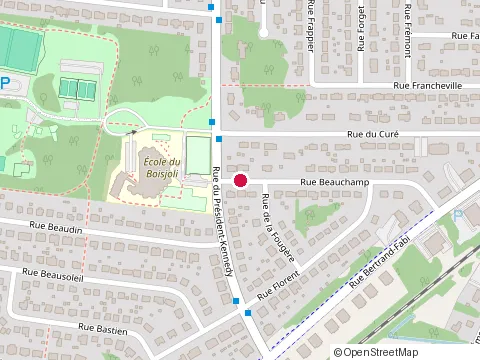Location of École du Boisjoli at 6403 Rue du Président-Kennedy, Sherbrooke