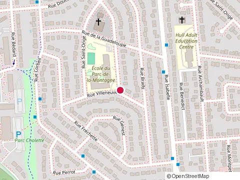 Location of École du Parc de la Montagne at 15 Rue Doucet, Gatineau