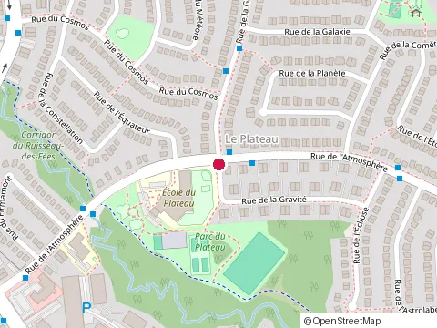 Location of École du Plateau at 145 Rue de l'Atmosphère, Gatineau