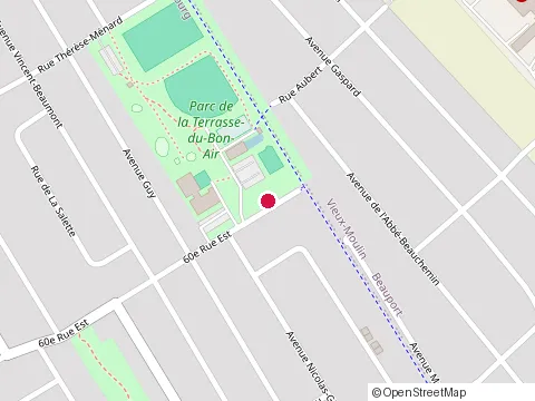 Location of École du Rucher at 1075 60E Rue E, Québec