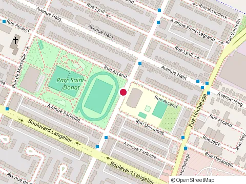 Location of École Edward Murphy School at 6800 avenue Pierre-de Coubertin, Montréal
