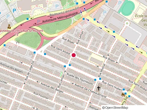Emplacement de École Gadbois-Volet Sourd au 8305 Rue Saint-André, Montréal