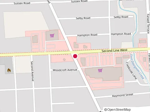 Location of Metro at 275 Second Line W, Sault Ste. Marie