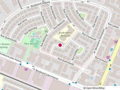 Location of École Henri-Beaulieu at 235 Rue Bleignier, Saint-Laurent