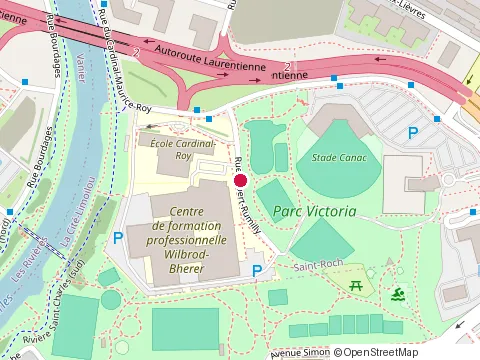 Location of École Hôtelière de la Capitale at 7 Rue Robert Rumilly, Québec