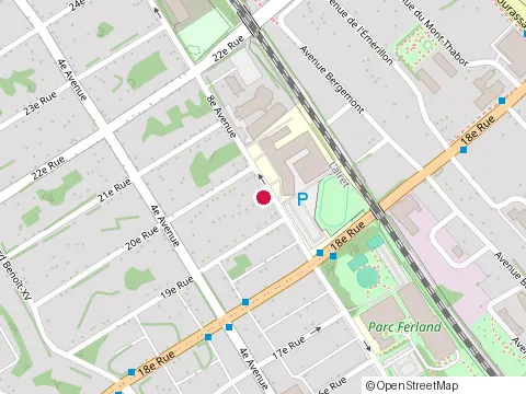 Location of École Jean-de-Brébeuf at 1640 8E Avenue, Québec