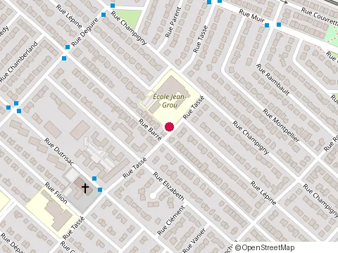 Location of École Jean-Grou at 805 Rue Tasse, Saint-Laurent