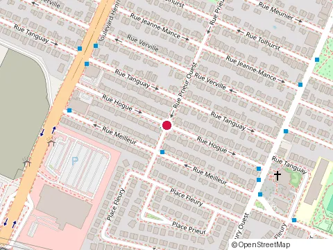 Location of École Jem l'Informatique at 10340 Rue Hogue, Montréal