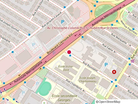 Location of Ecole Joseph-Charbonneau at 8200 rue Rousselot, Montréal