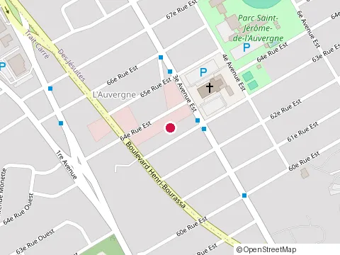 Location of École Joseph-Paquin at 465 64E Rue E, Québec