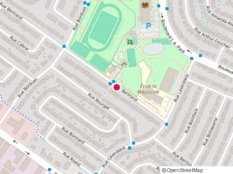Location of École la Majuscule at 210 Rue Bertrand, Repentigny