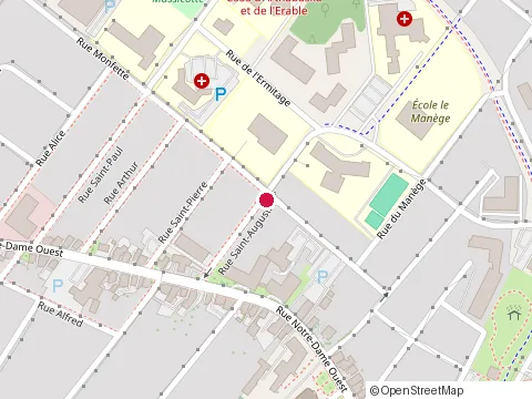 Location of École la Ribambelle Wilfrid-Labbé at 28 Rue Saint-Augustin, Victoriaville