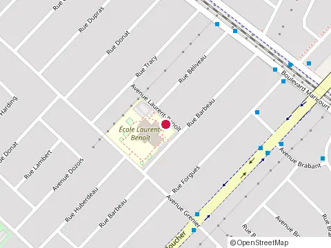 Location of École Laurent-Benoît at 5905 Avenue Laurent-Benoît, Saint-Hubert