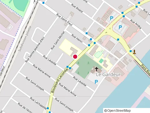 Location of École Louis-Joseph-Huot at 375 boulevard Lacombe, Repentigny