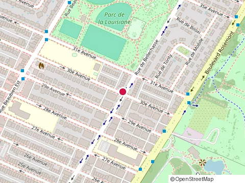 Location of Ecole Marie- Rollet at 6405 30E Av, Montréal