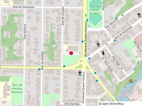 Location of École Mitchell-Montcalm (Pavillon Mitchell) at 955 Rue de Cambridge, Sherbrooke