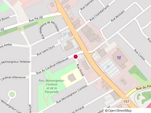Location of École Monseigneur-Comtois at 655 Rue Pintal, Trois-Rivières