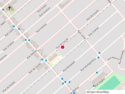 Location of École Monseigneur-Forget at 1700 Rue de Gaulle, Saint-Hubert