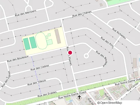 Location of École Monseigneur-Grenier at 20 Rue des Plaines, Victoriaville