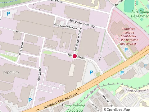 Location of Ecole Montessori du Tracel at 1352 Rue Provancher, Québec