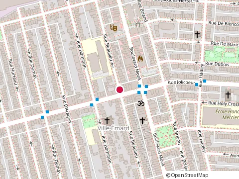 Location of École N.d.P.S at 6025 Rue Beaulieu, Montréal