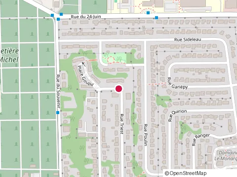 Location of École Pie-X-de l`Assomption (Pavillon 2) at 565 Rue Triest, Sherbrooke