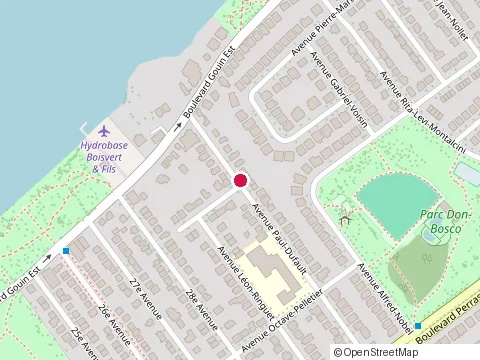 Location of École Primaire Fernand-Gauthier at 12600 avenue Paul-Dufault, Montréal