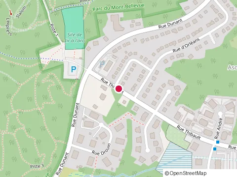 Location of École Primaire Jean Xxiii at 875 Rue Thibault, Sherbrooke