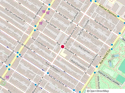 Location of École Primaire Lanaudière at 4300 rue de Lanaudière, Montréal