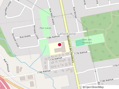 Location of École Sacré-Coeur at 70 des Hauteurs, Saint-Jérôme