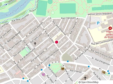 Location of École Sacré-Cœur at 240 Rue de Jumonville, Québec