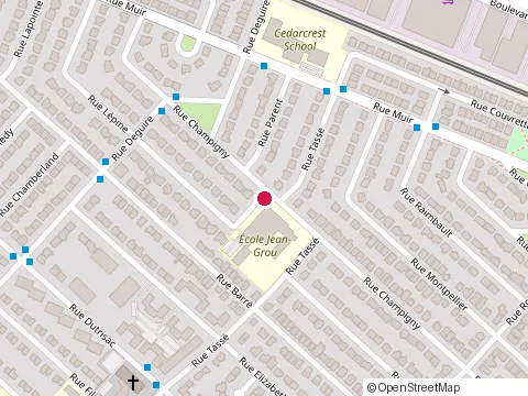 Location of École Saint Laurent Émilergo at 1520 Rue Lépine, Saint-Laurent
