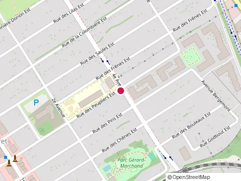 Location of École Saint-Albert-le-Grand at 301 Rue des Peupliers Est, Québec