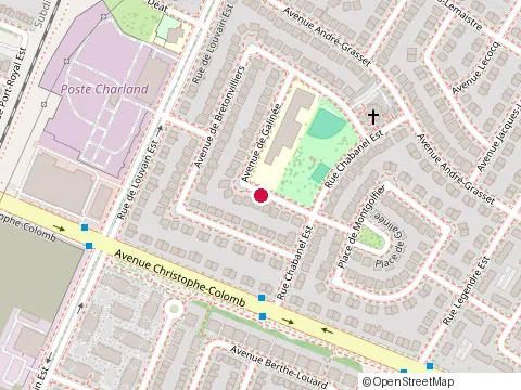 Location of École Saint-Isaac-Jogues at 9355 avenue de Galinee, Montréal