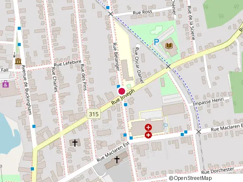 Location of École Saint-Laurent at 402 Belanger, Gatineau