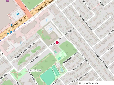 Location of Ecole Saint-Yves at 2475 Rue Triquet, Québec