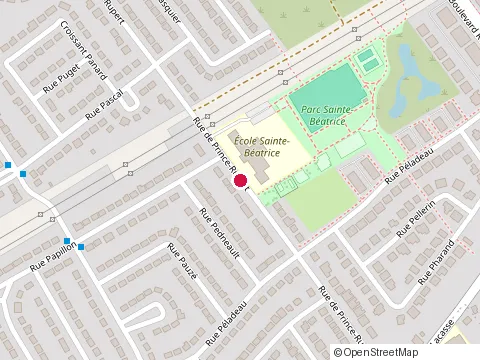 Location of Ecole Sainte-Beatrice at 5409 Rue de Prince-Rupert Auteuil, Laval